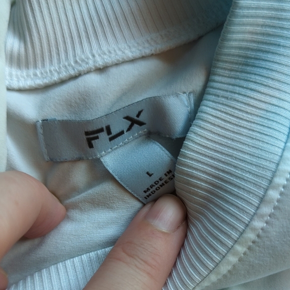 Women's Blue Tie-Dye Muscle Tee - Picture 2 of 5